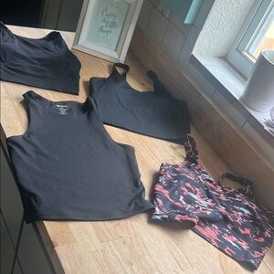 Black and Red Women's Tank Tops